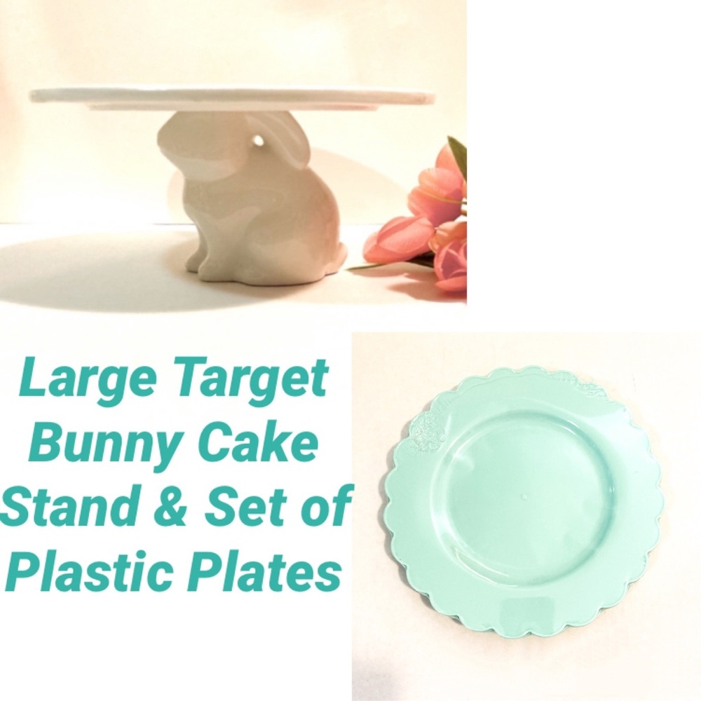 Target ceramic “Bunny” cake stand